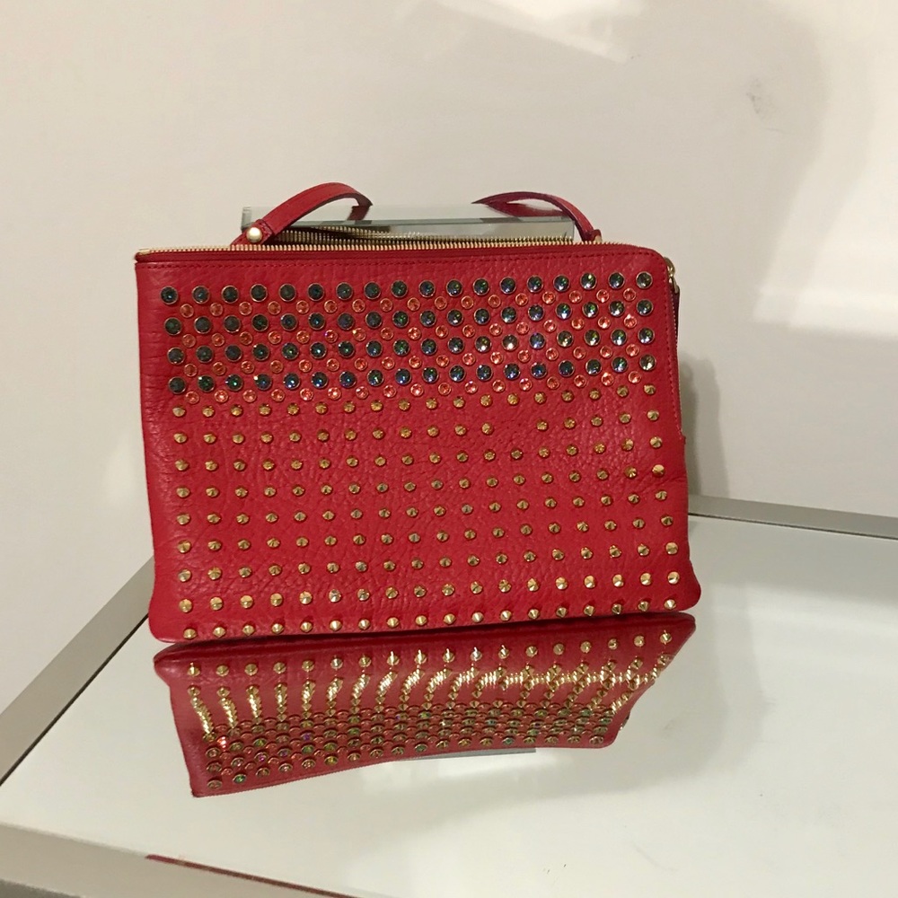 MCM crossbody with Crystals